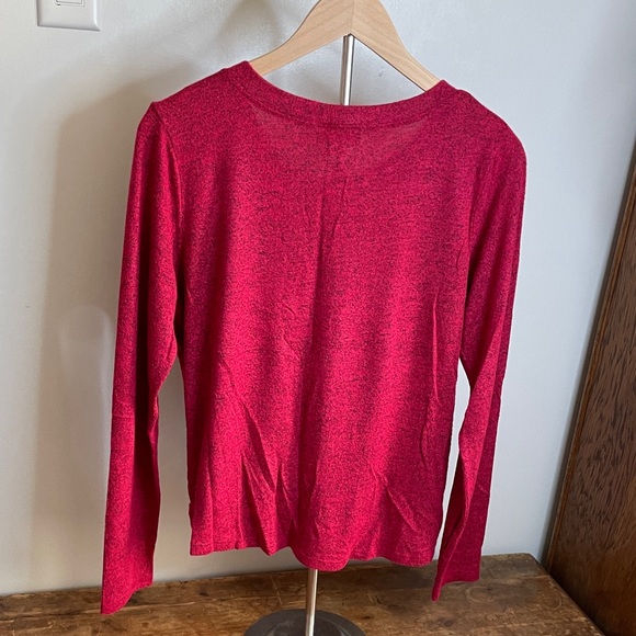 BCX Red Long Sleeve Crop Top - Picture 3 of 10